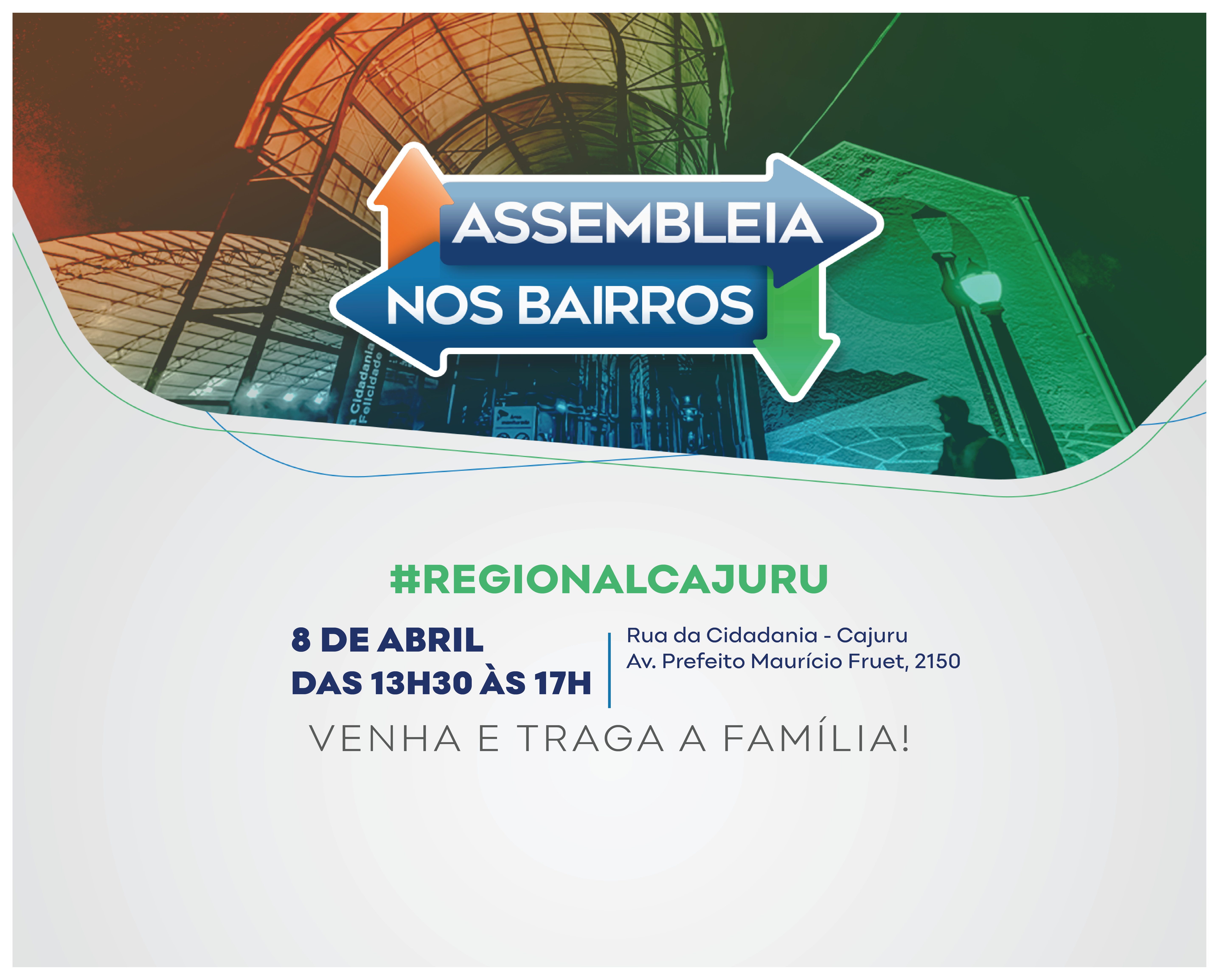 Assembleia nos Bairros promove nesta quarta-feira (8) edição inédita na Regional Cajuru com serviços à população