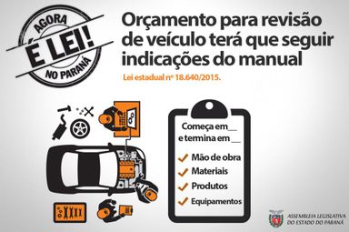 Lei assegura que consumidores recebam orçamentos detalhados na hora da revisão dos seus automóveis