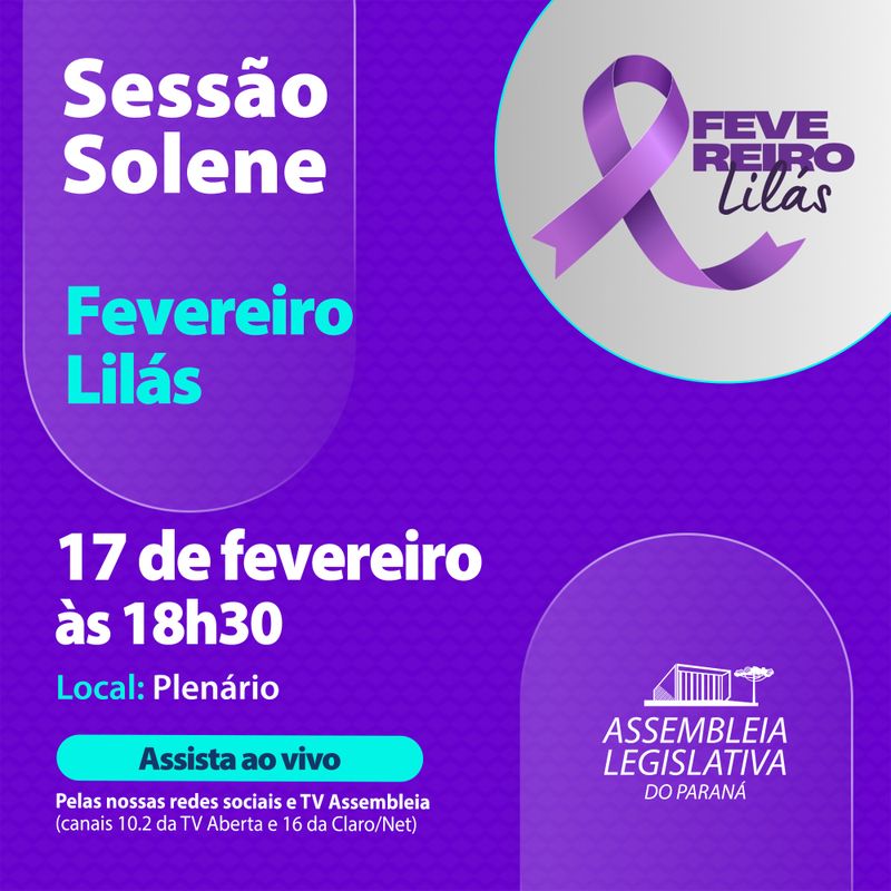 fevereiro lilas 2025