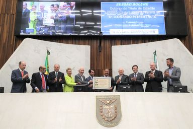 Leonardo Petrelli Neto é o mais novo Cidadão Benemérito do Estado do Paraná