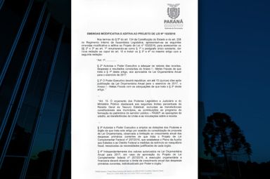 Governador Beto Richa substitui emenda à LDO que condicionava reajustes e promoções dos servidores
