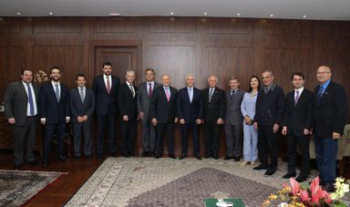 Presidente eleito e atuais dirigentes do Tribunal de Justiça fazem visita de cortesia à Assembleia Legislativa