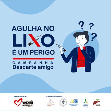 Agulha mal descartada pode causar acidentes graves e doenças