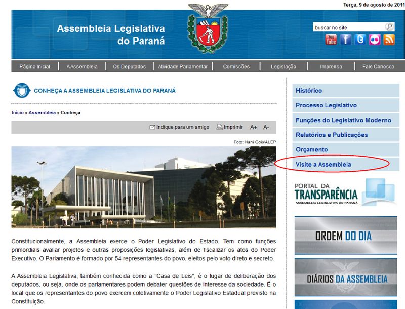 Visite a Assembleia