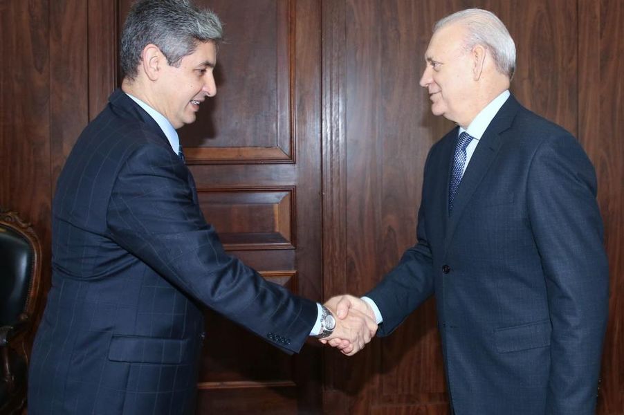 Embaixador de Israel, Reda Mansour e o presidente da Alep, dep. Traiano.