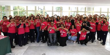 Conselho de Ações Solidárias e Voluntariado da Assembleia realiza evento de Dia das Crianças e de conscientização do Outubro Rosa