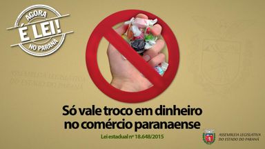 Oferecer balinha como troco é prática ilegal no Paraná