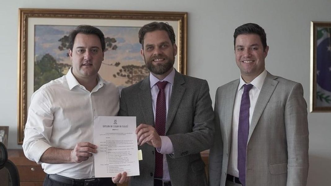 Goura com o governador