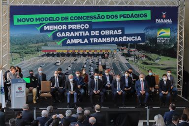 Presidente Traiano participa da solenidade de apresentação do novo modelo de pedágio no Paraná
