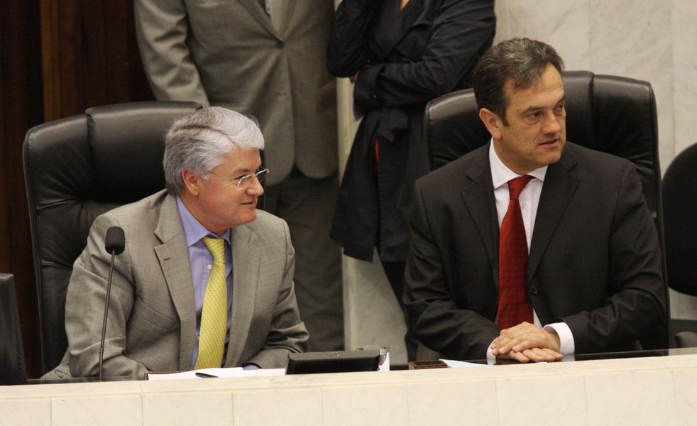 Valdir Rossoni e Plauto Miró