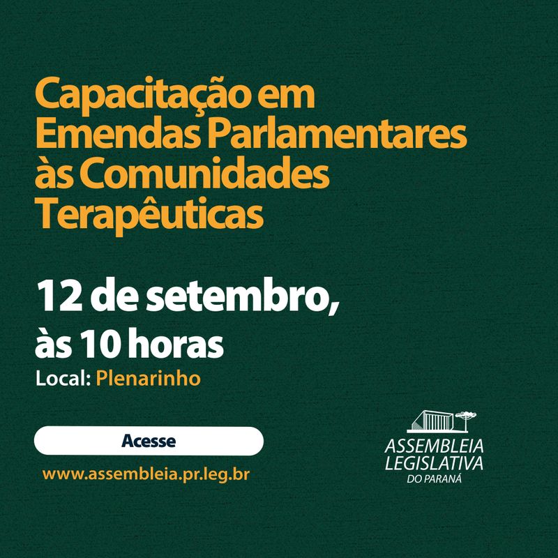 emendas capacitação