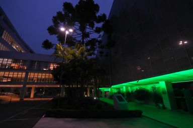 Assembleia Legislativa do Paraná se ilumina de verde pelo combate ao preconceito contra pessoas com nanismo