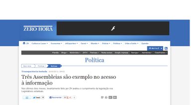 Assembleia do Paraná é uma das três mais transparentes do Brasil, segundo o jornal Zero Hora
