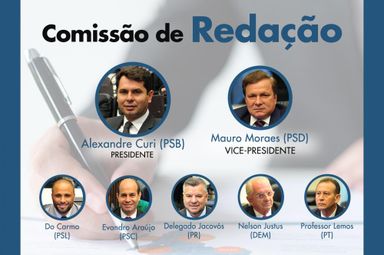 Comissão de Redação é responsável por elaborar texto final das leis