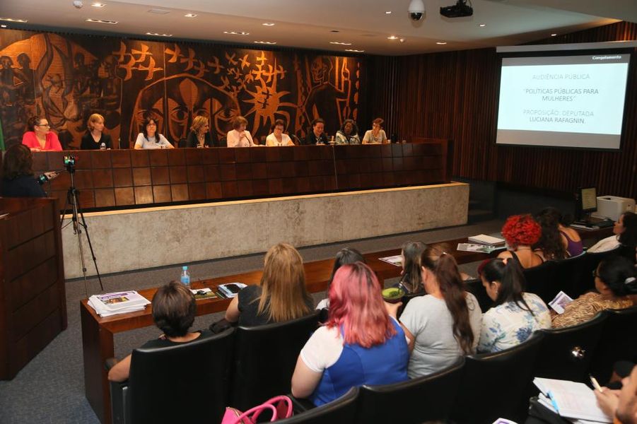 Audiência sobre política para mulheres