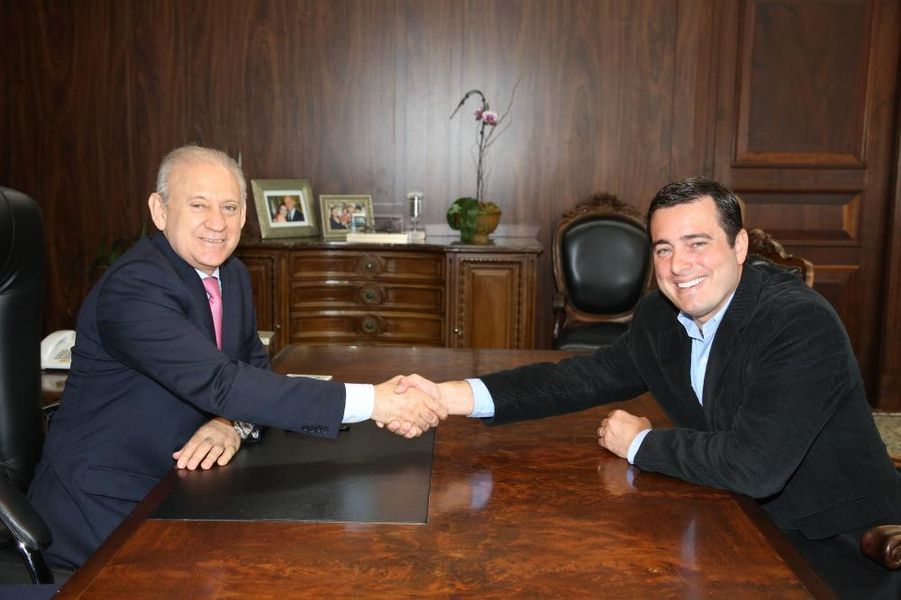 Presidente da Alep, deputado Traiano e o deputado federal, João Arruda