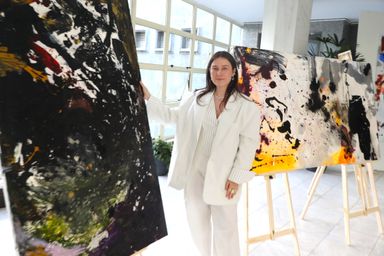 Espaço Cultural da Assembleia Legislativa recebe a exposição da artista Celeste Quiroga