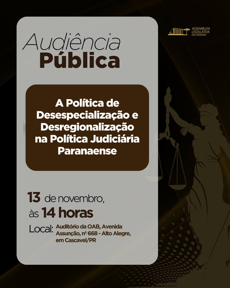 audiencias centralização