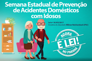 Nova lei define campanhas para a prevenção de acidentes domésticos com idosos