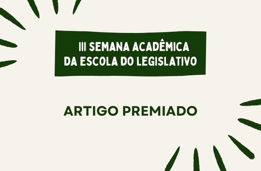 Escola do Legislativo Artigo Premiado