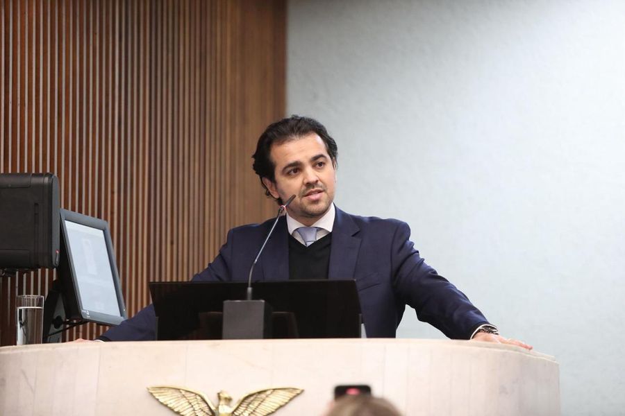 Luiz Fernando Guerra durante sessão na Assembleia Legislativa do Paraná.
