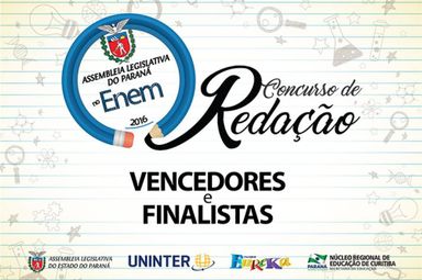 Premiação do 1º Concurso de Redação da Assembleia acontece nesta terça-feira (13)