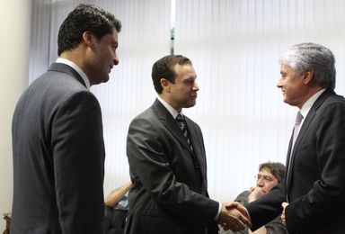 Rossoni recebe a visita do desembargador federal Néfi Cordeiro