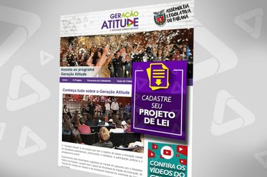 Participantes do "Geração Atitude" cadastrarão seus projetos de lei pela internet