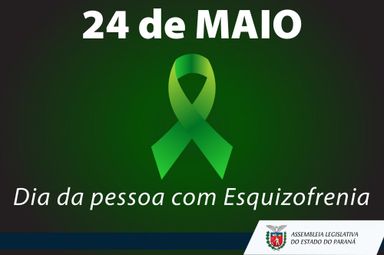 Assembleia se ilumina de verde para a Semana de Conscientização sobre a Esquizofrenia
