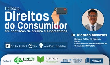 Defensoria Pública e Escola do Legislativo promovem palestra sobre Direito do Consumidor