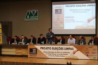 Última etapa do Projeto Eleições Limpas acontece em Curitiba na sexta-feira (8)