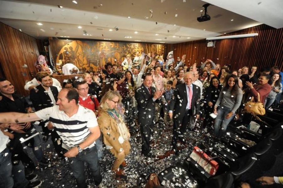 Estudantes da Rede Estadual na Caravana da Cidadania de 2015