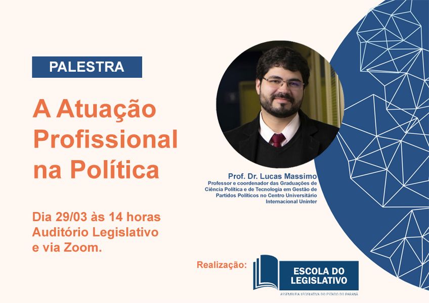 escola legislativo palestra atuação política