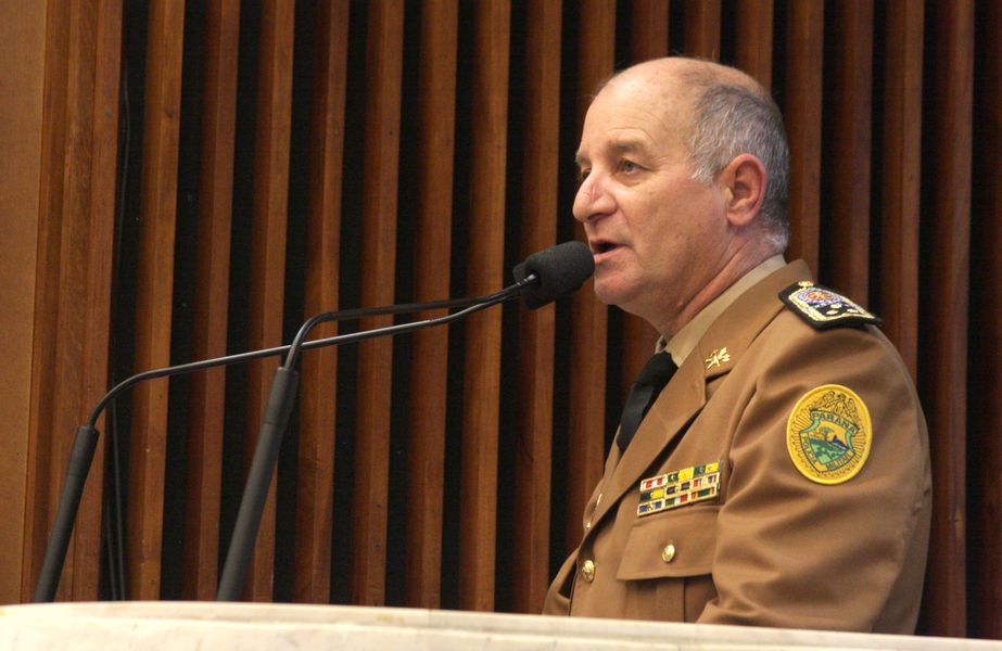 Comandante do CB, coronel Luiz do Nascimento