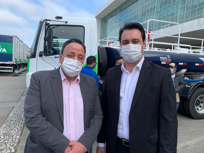 Deputado Hussein Bakri e Governador Ratinho Junior