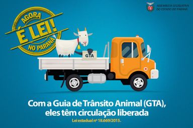 Lei regulamenta o transporte de animais vivos nas estradas do Paraná