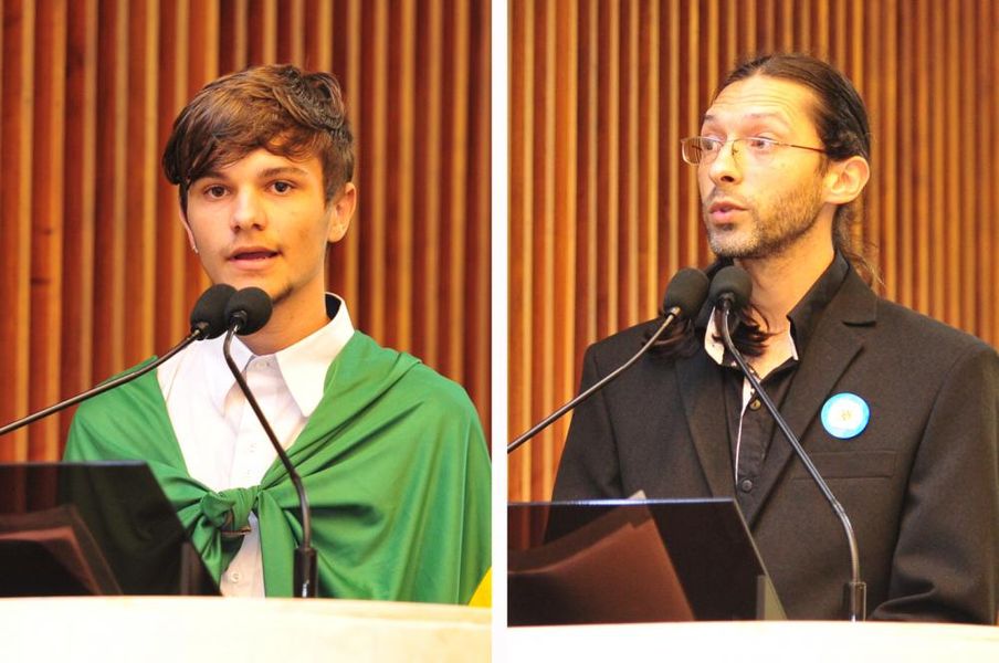 Aluno e professor