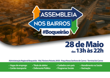 Primeira edição do Assembleia nos Bairros terá extensa programação nesta quarta-feira (28)
