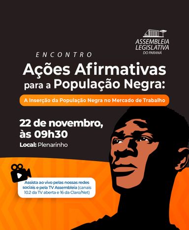 Audiência Pública vai debater a “Inserção da População Negra no Mercado de Trabalho”