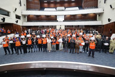 Agentes da Defesa Civil do Paraná são homenageados na Assembleia Legislativa
