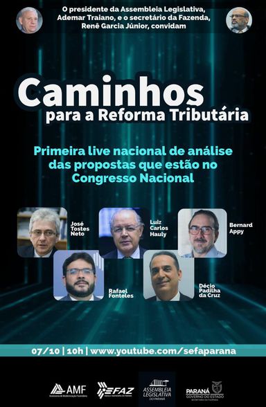 Webinario debate as propostas de reforma tributária