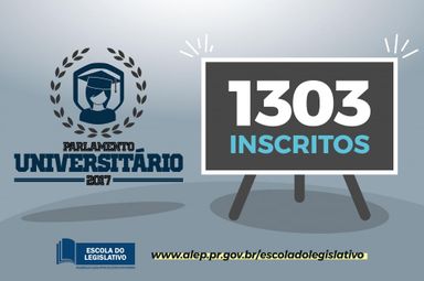 Grande número de inscritos comprova sucesso do Parlamento Universitário