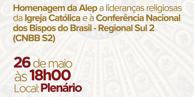 Assembleia Legislativa homenageia Igreja Católica e lideranças religiosas do Paraná