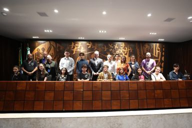 Estudantes paranaenses visitam a Assembleia