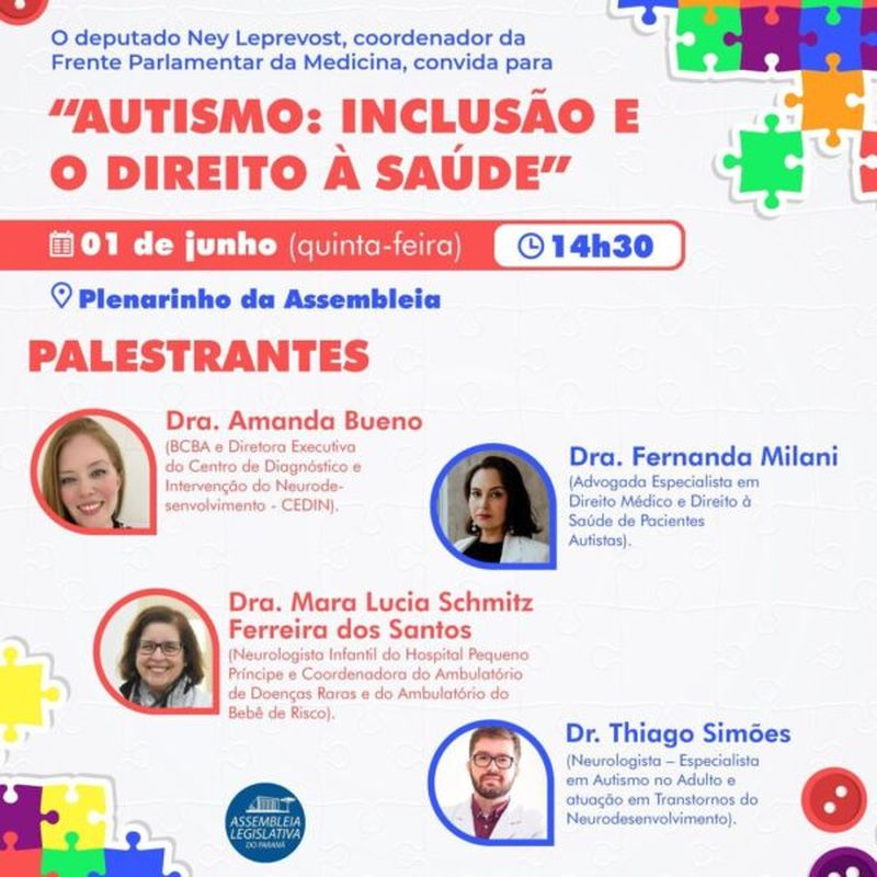 ciclo palestras autismo Ney leprevost 01062023